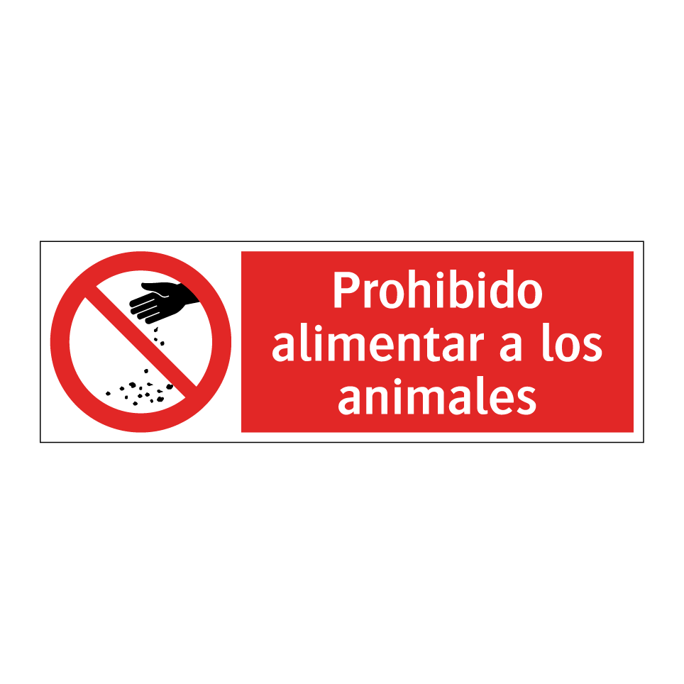 Prohibido alimentar a los animales