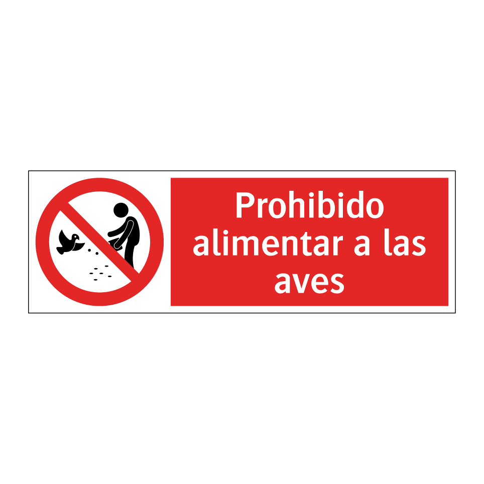 Prohibido alimentar a las aves