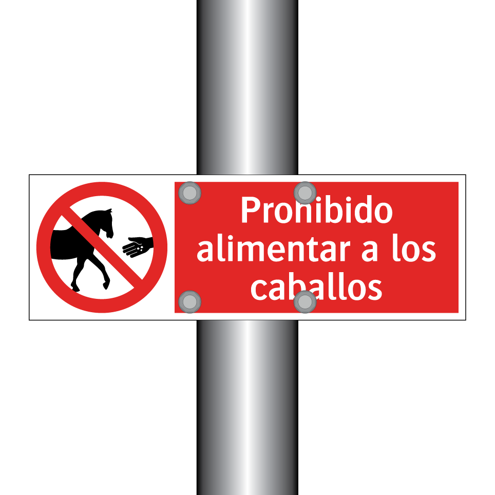 Prohibido alimentar a los caballos