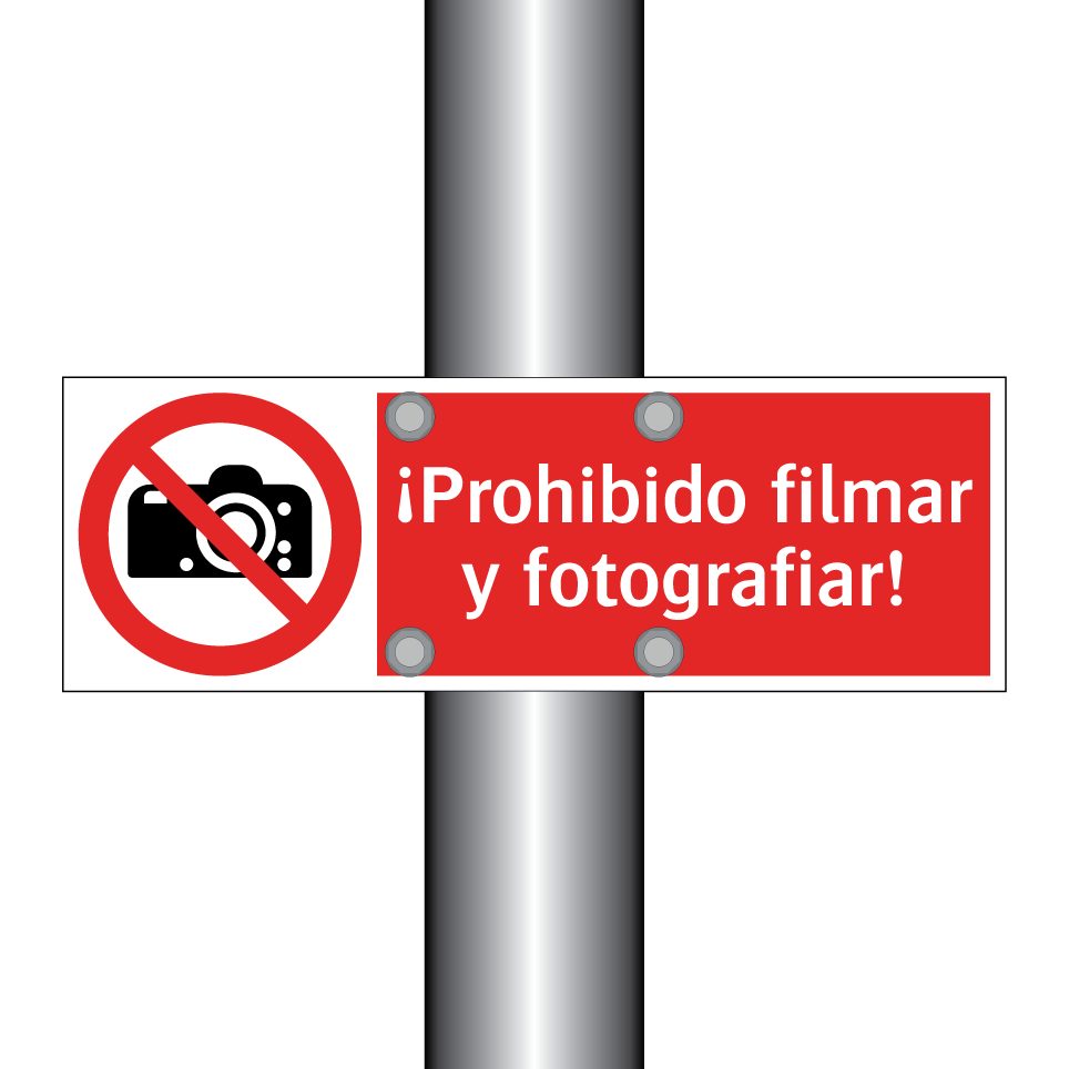 ¡Prohibido filmar y fotografiar!