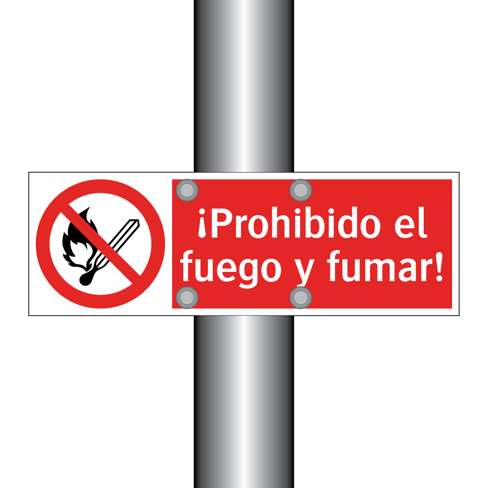 ¡Prohibido el fuego y fumar!