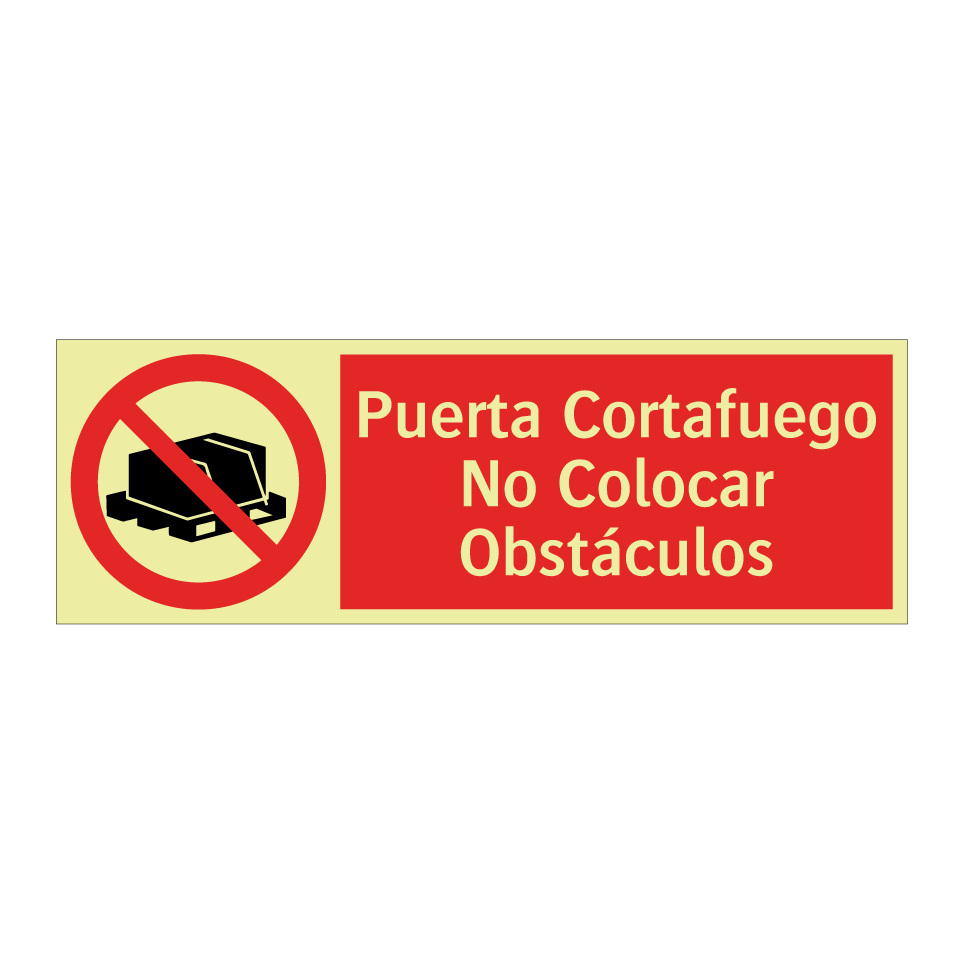 Puerta Cortafuego No Colocar Obstáculos
