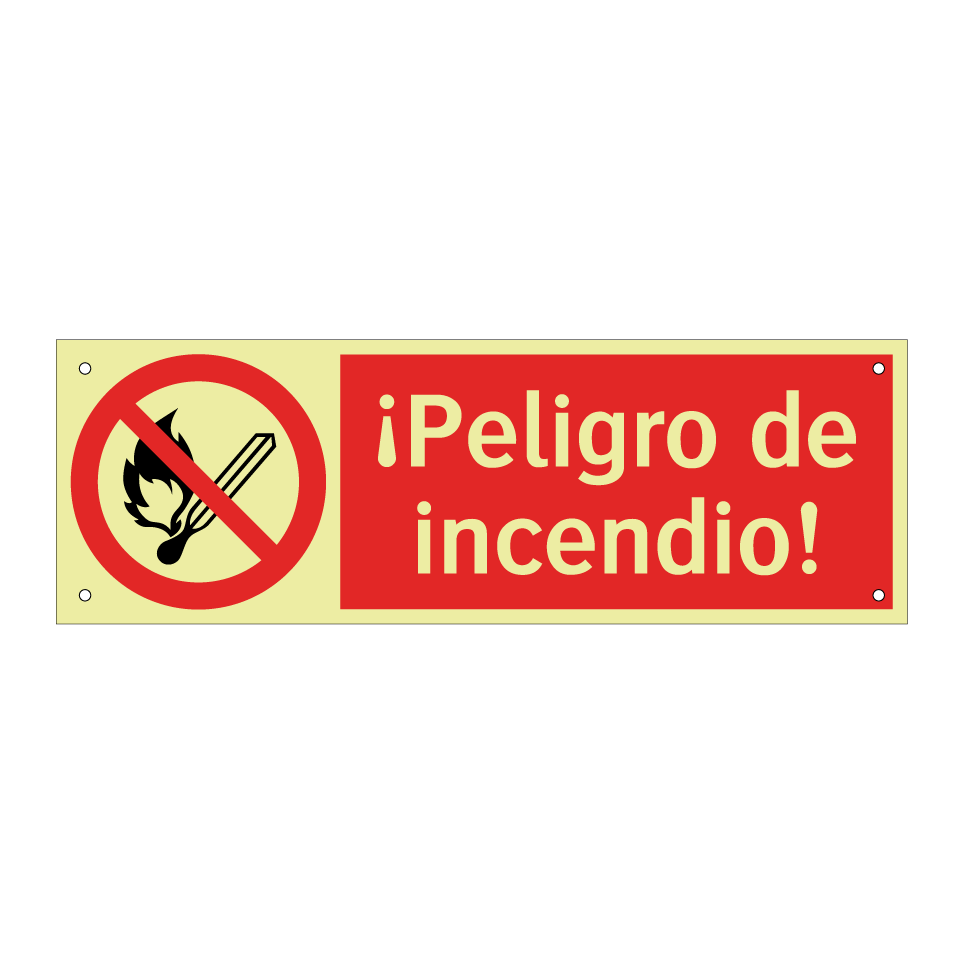 ¡Peligro de incendio!