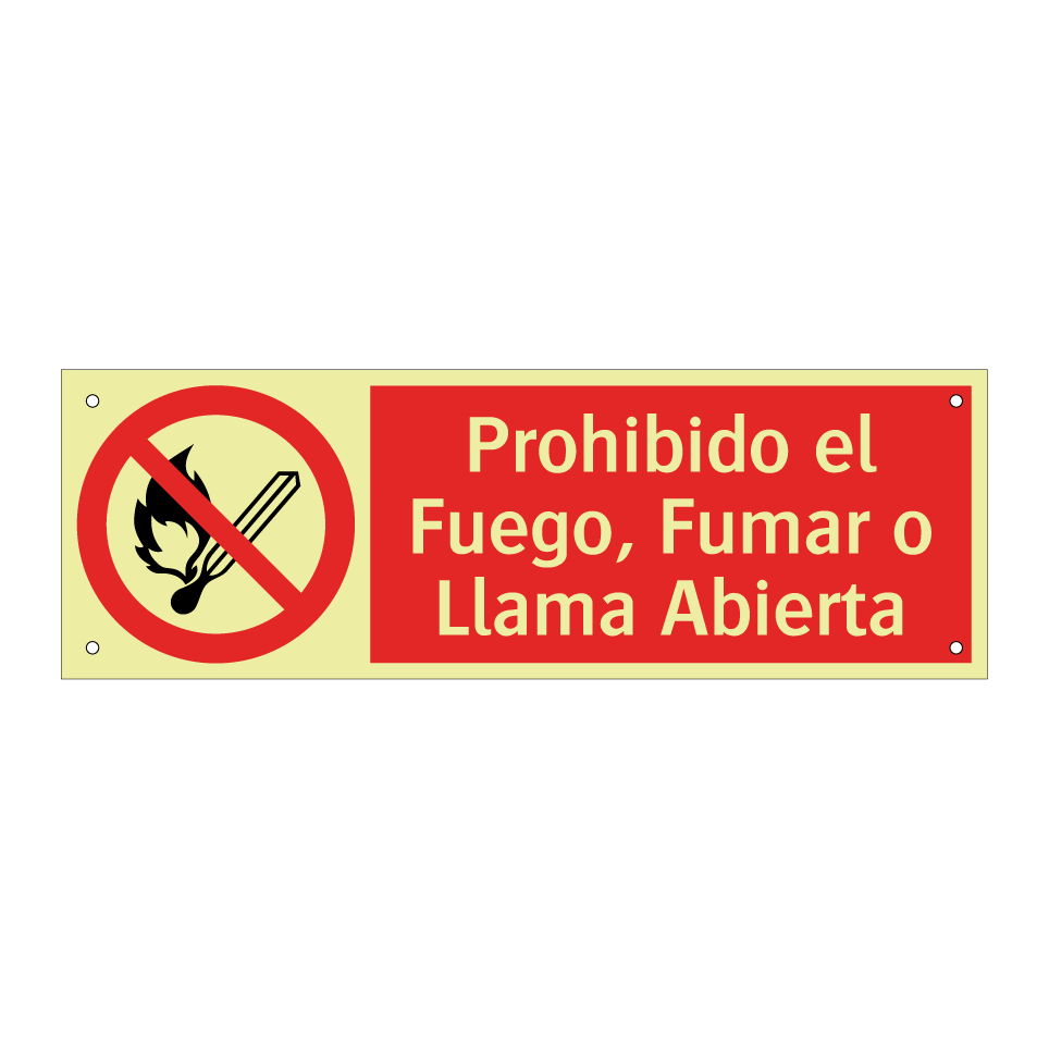 Prohibido el Fuego, Fumar o Llama Abierta