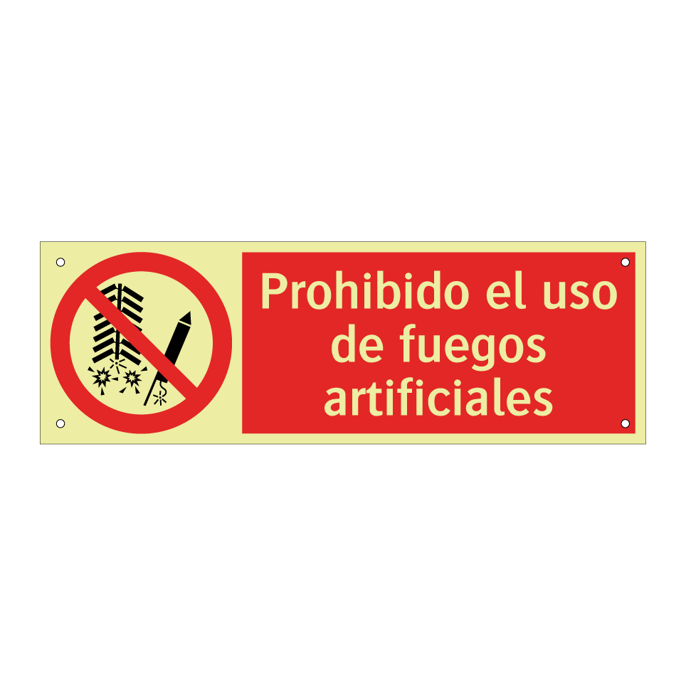 Prohibido el uso de fuegos artificiales