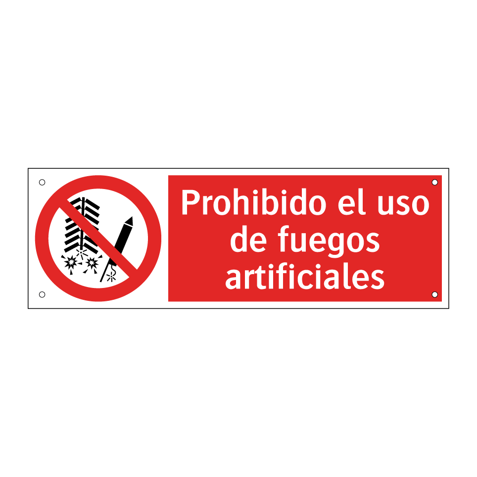 Prohibido el uso de fuegos artificiales