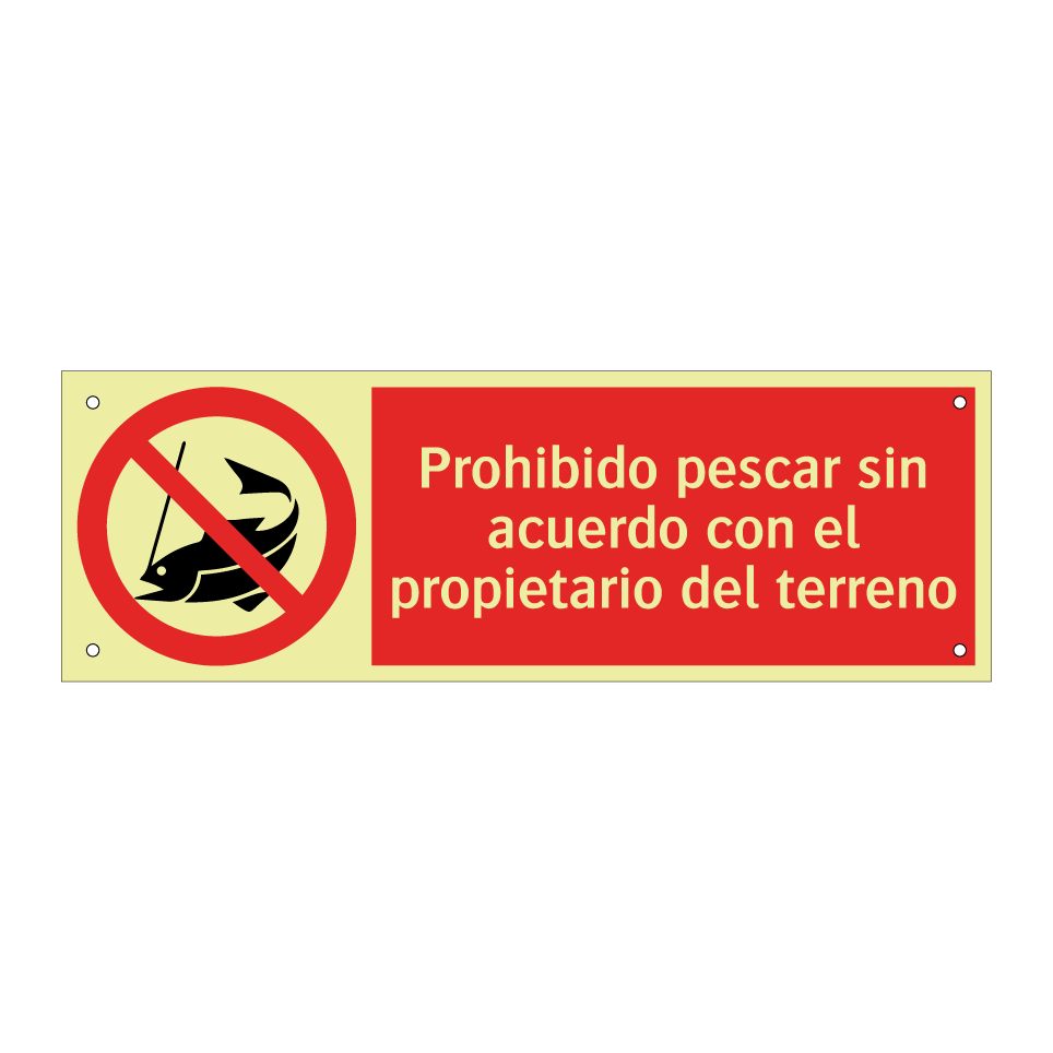 Prohibido pescar sin acuerdo con el propietario del terreno