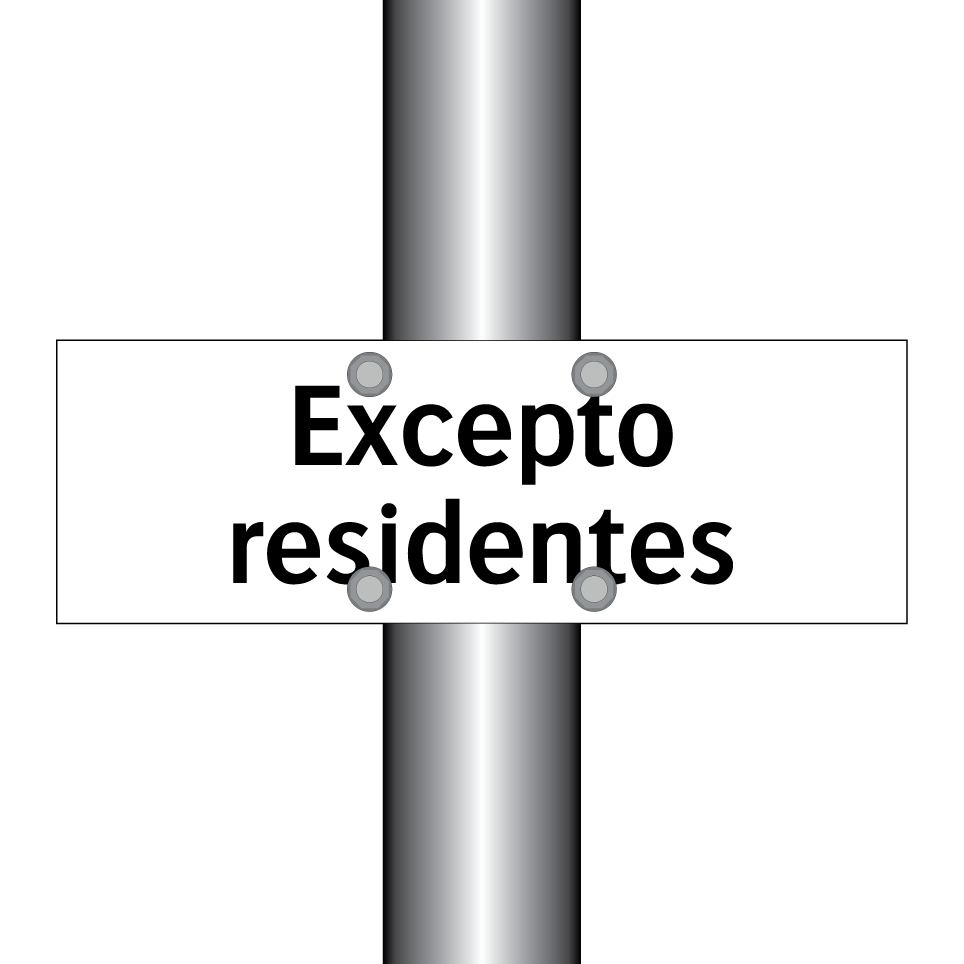 Excepto residentes