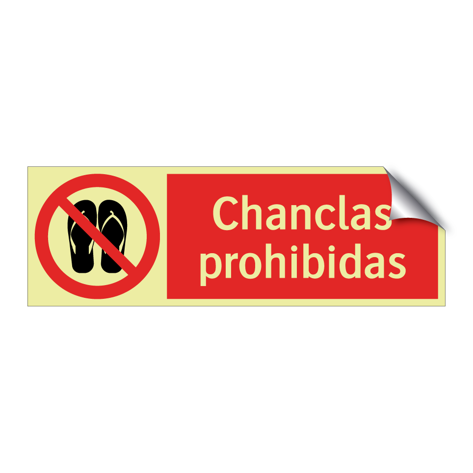 Chanclas prohibidas