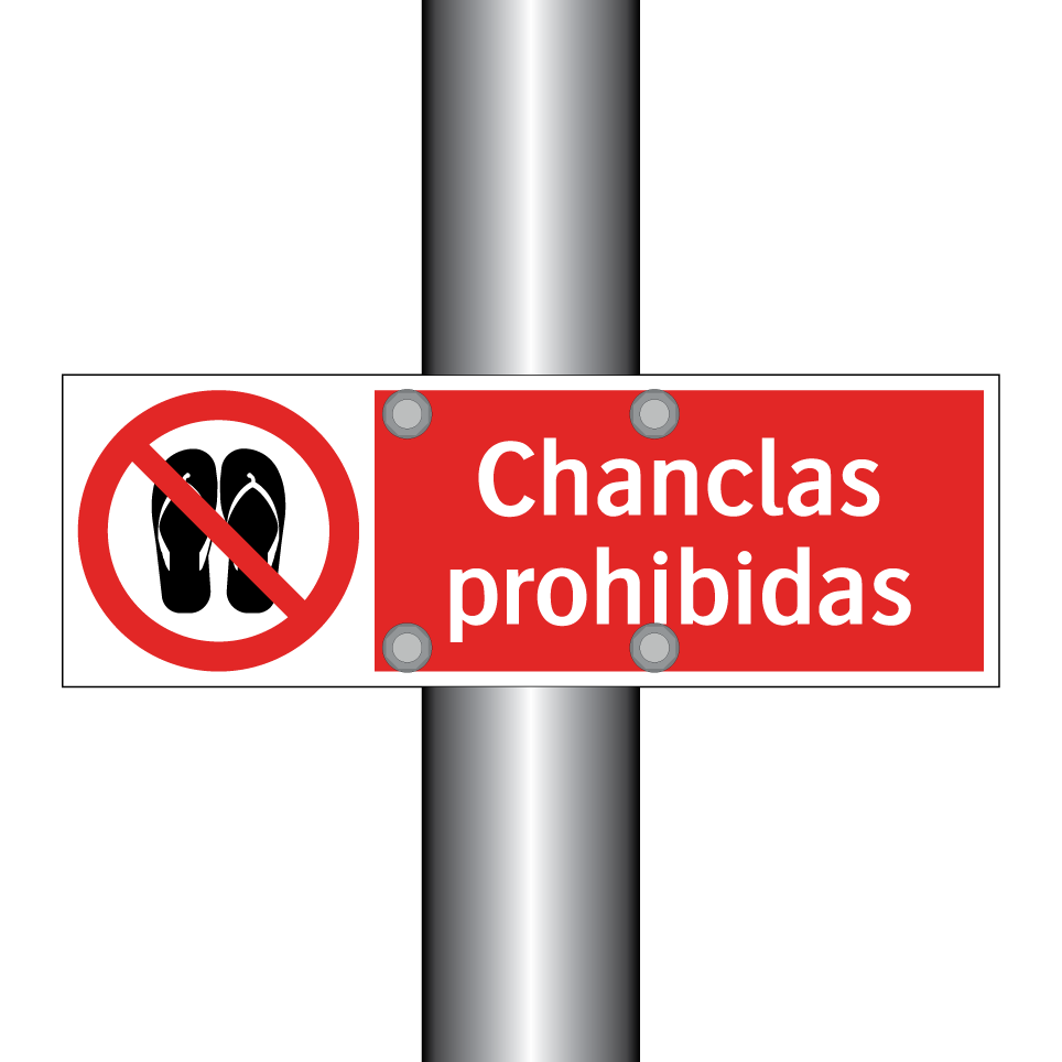 Chanclas prohibidas