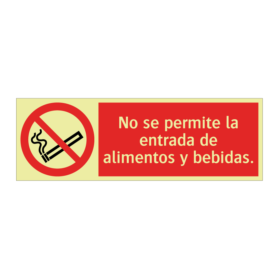 No se permite la entrada de alimentos y bebidas.