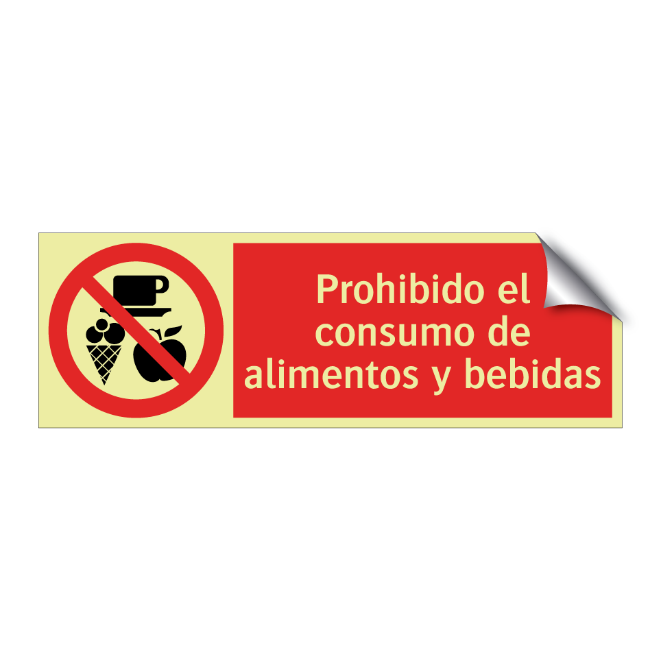 Prohibido el consumo de alimentos y bebidas