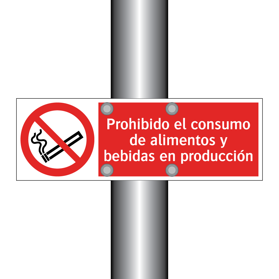Prohibido el consumo de alimentos y bebidas en producción