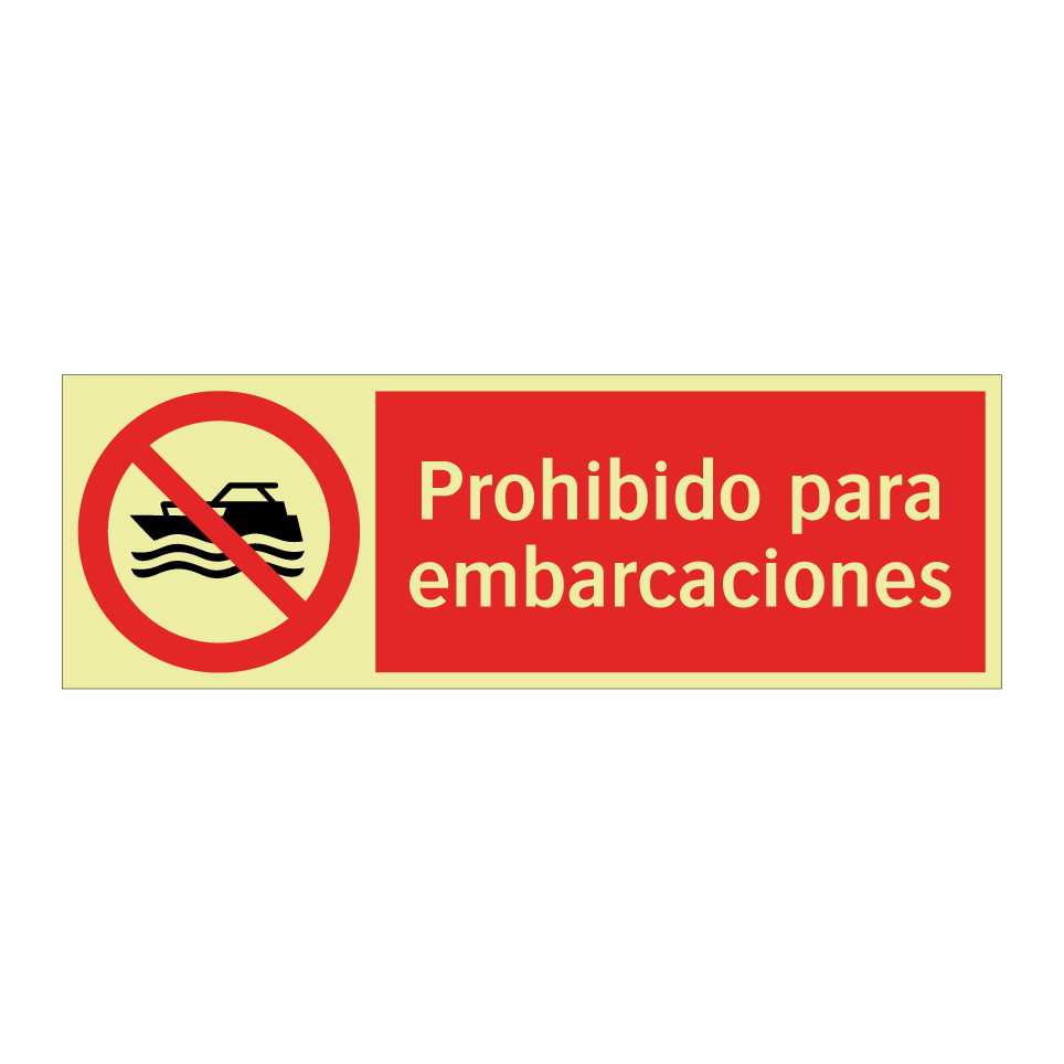 Prohibido para embarcaciones