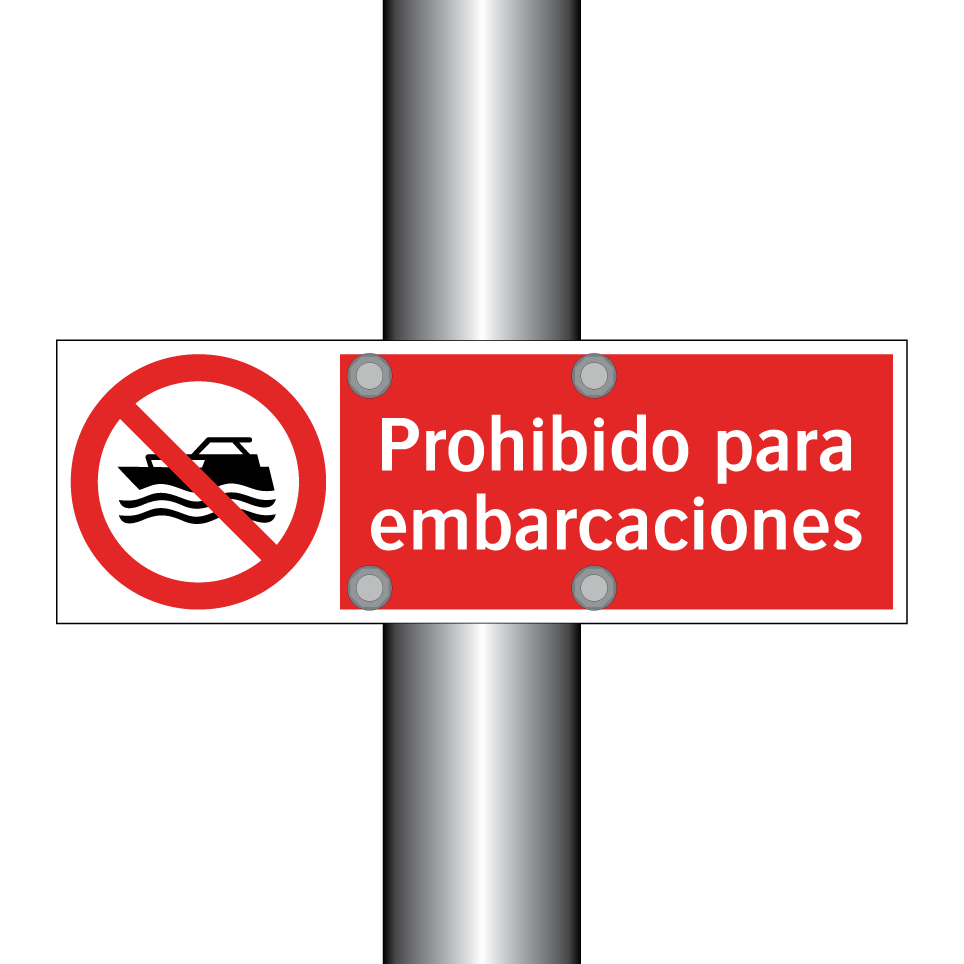 Prohibido para embarcaciones
