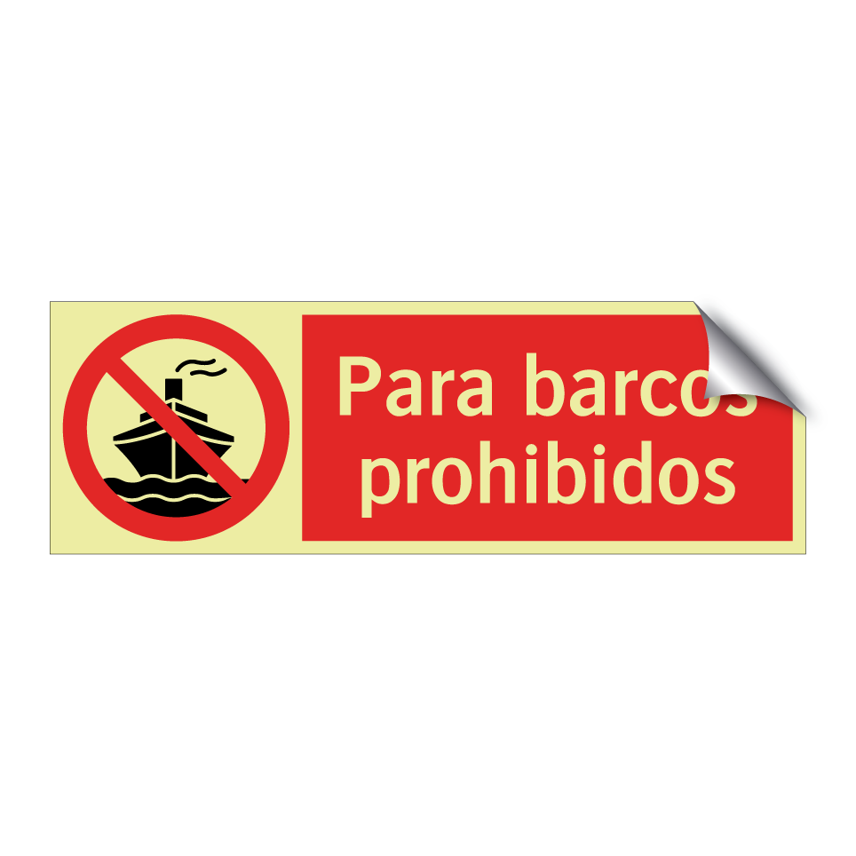 Para barcos prohibidos
