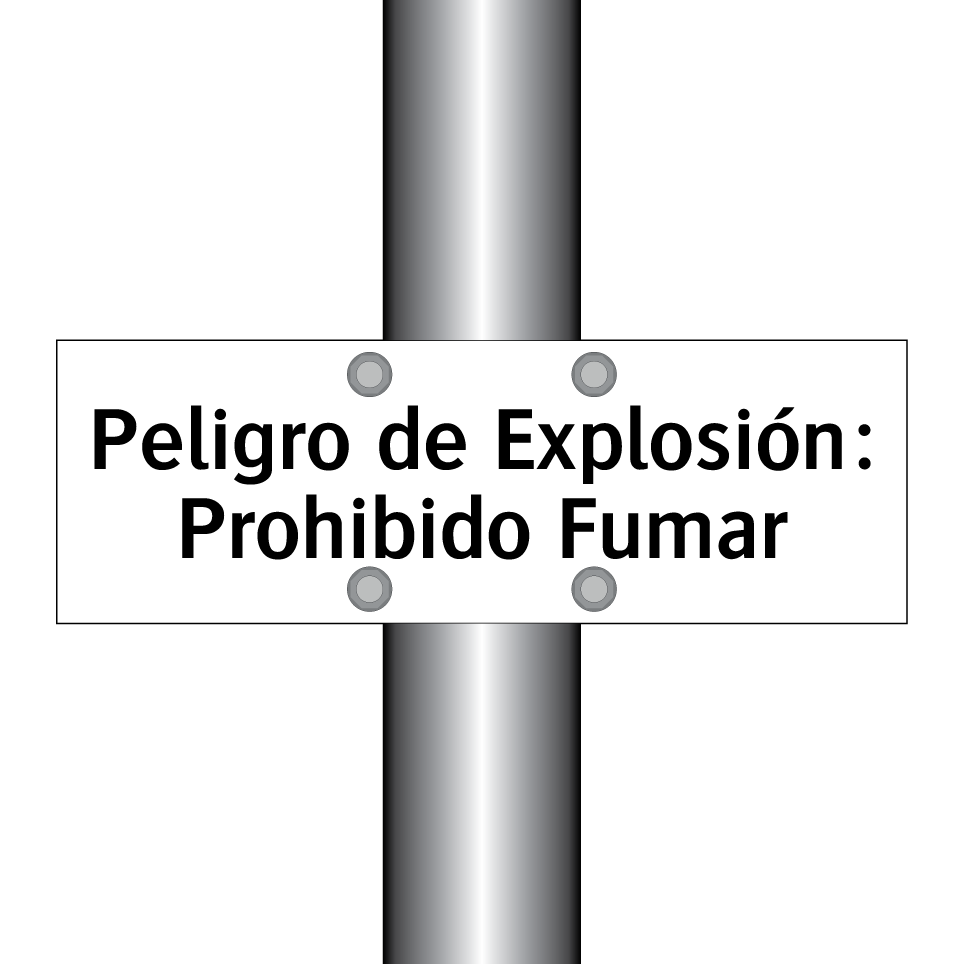 Peligro de Explosión: Prohibido Fumar