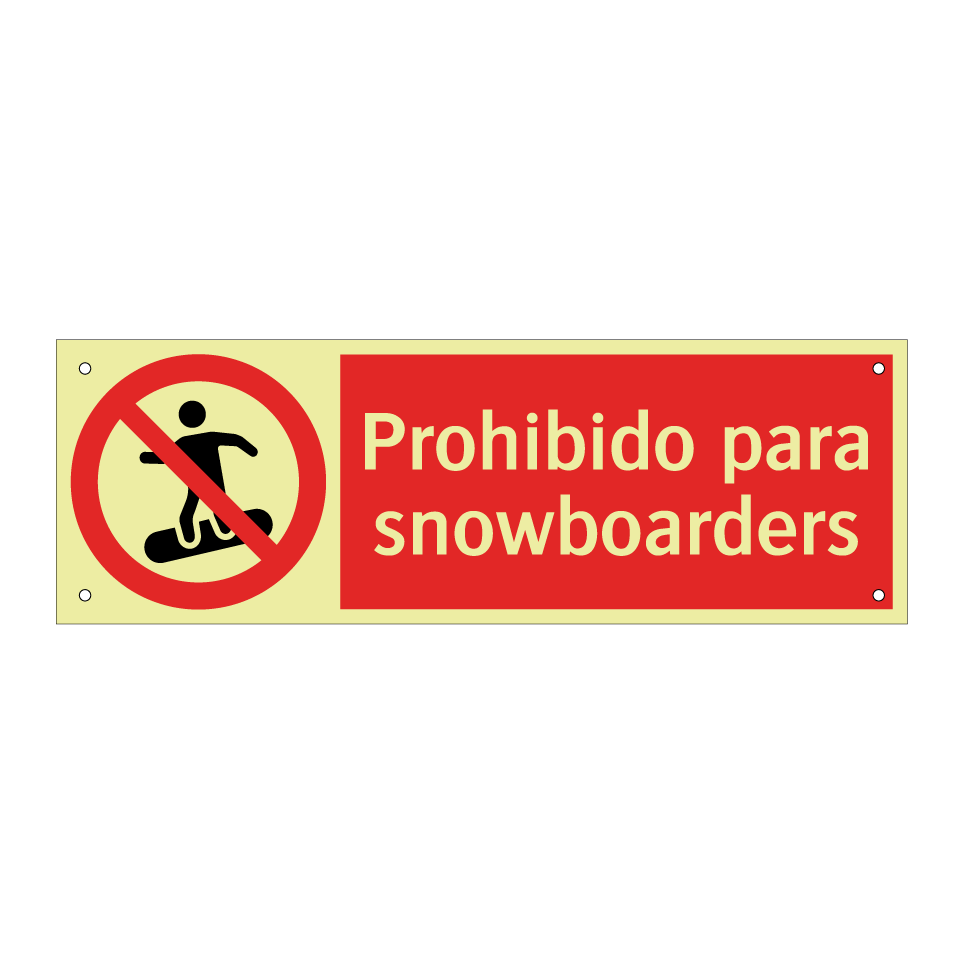 Prohibido para snowboarders