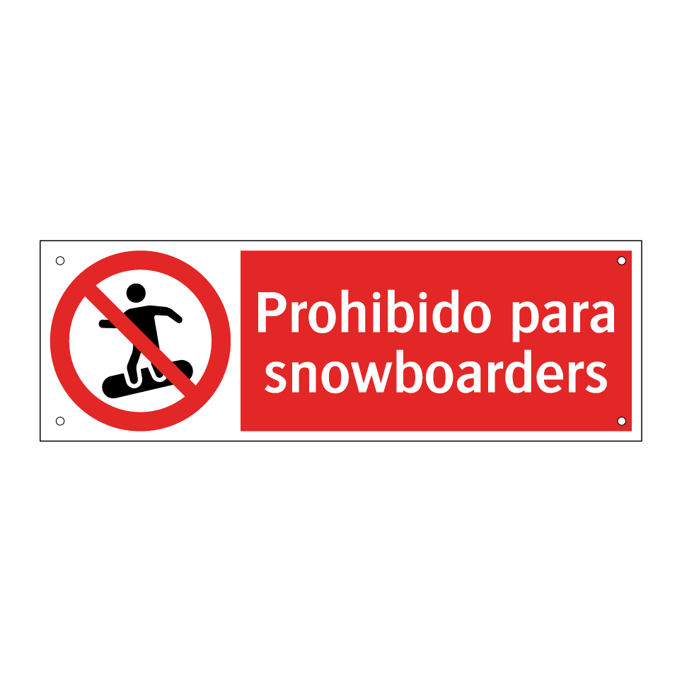 Prohibido para snowboarders