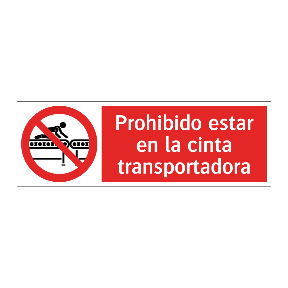 Prohibido estar en la cinta transportadora