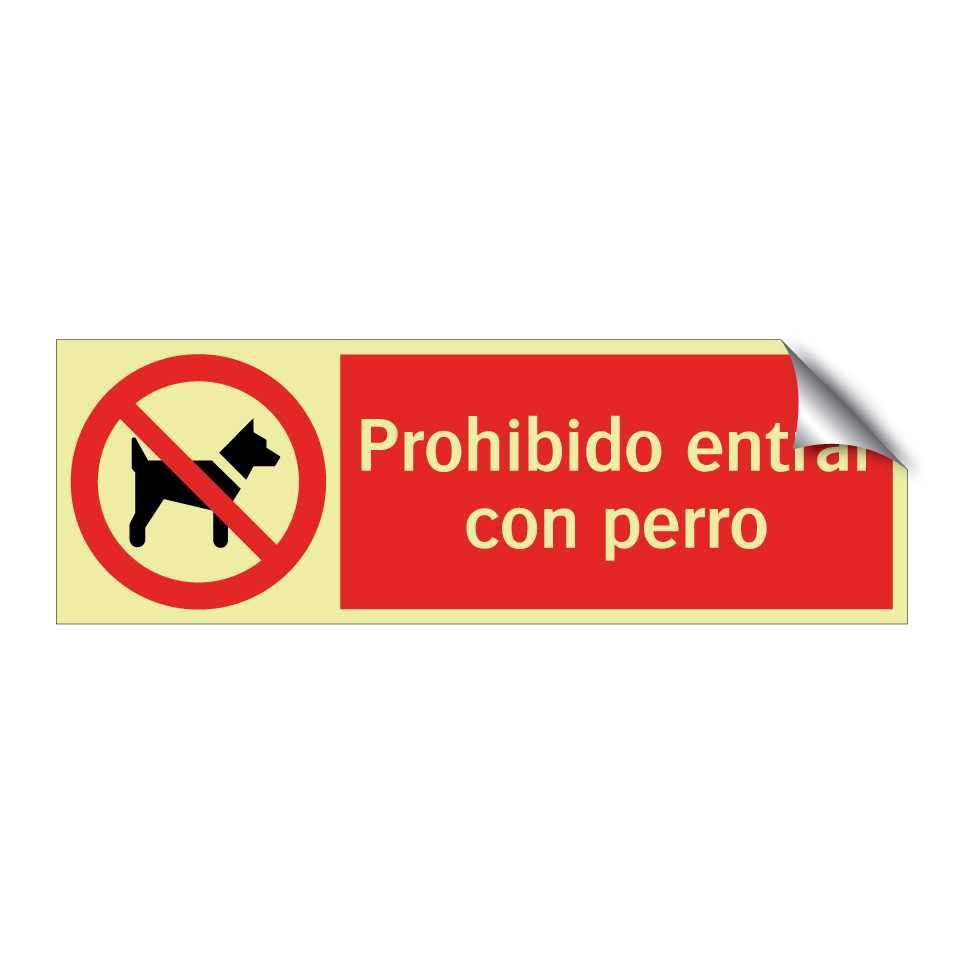 Prohibido entrar con perro