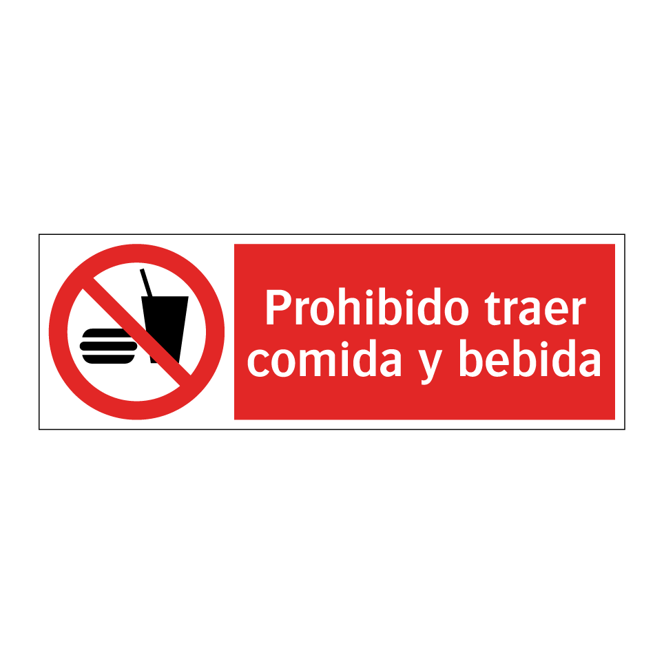 Prohibido traer comida y bebida
