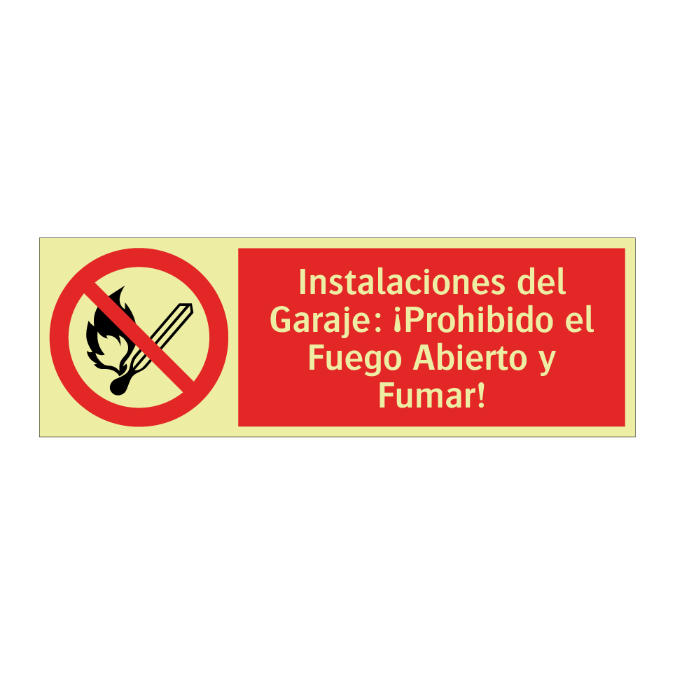 Instalaciones del Garaje: ¡Prohibido el Fuego Abierto y Fumar!