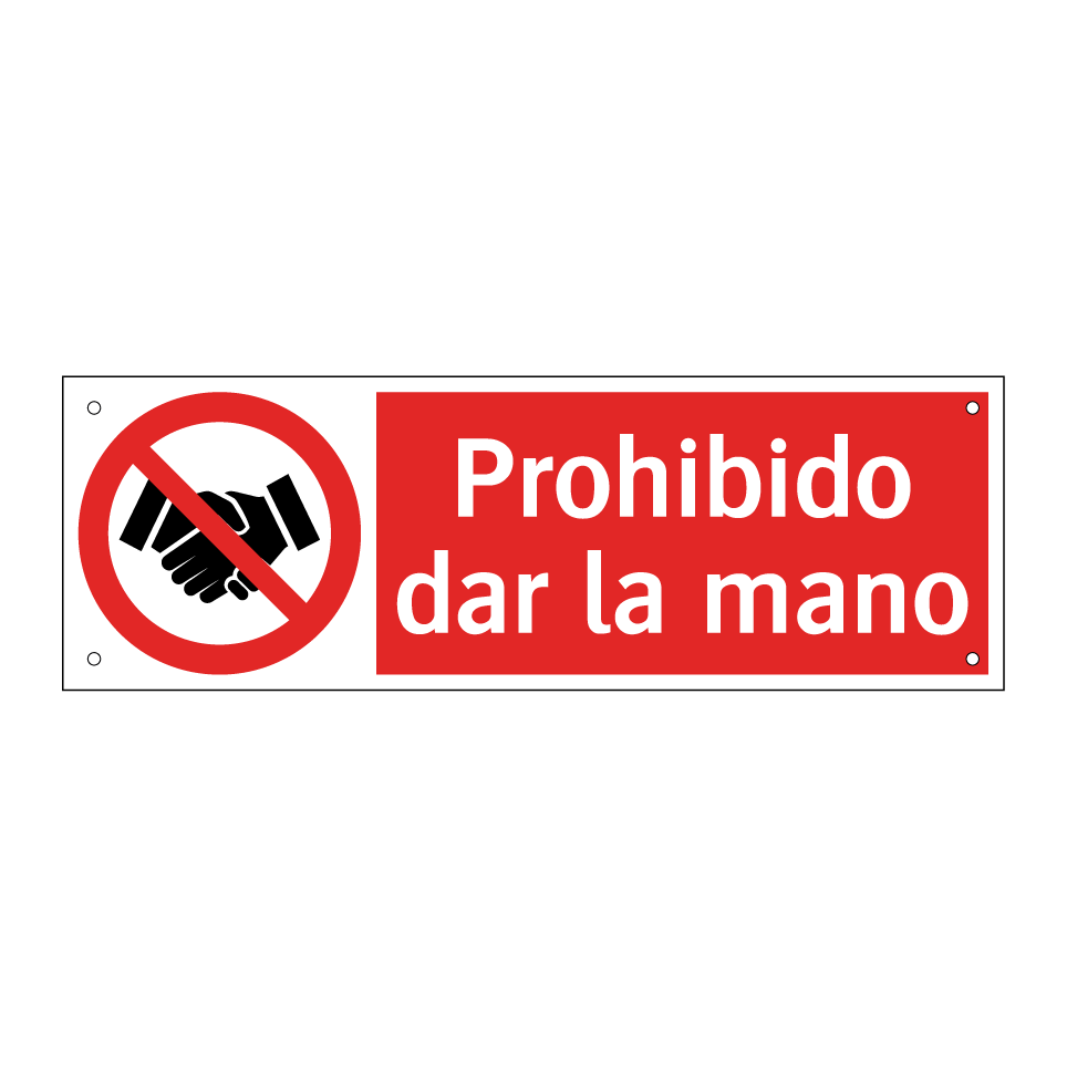 Prohibido dar la mano