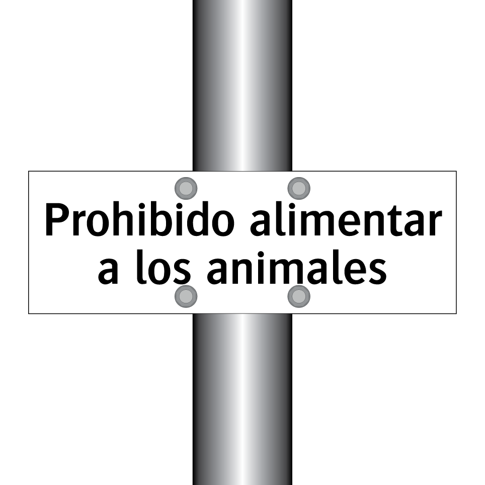 Prohibido alimentar a los animales