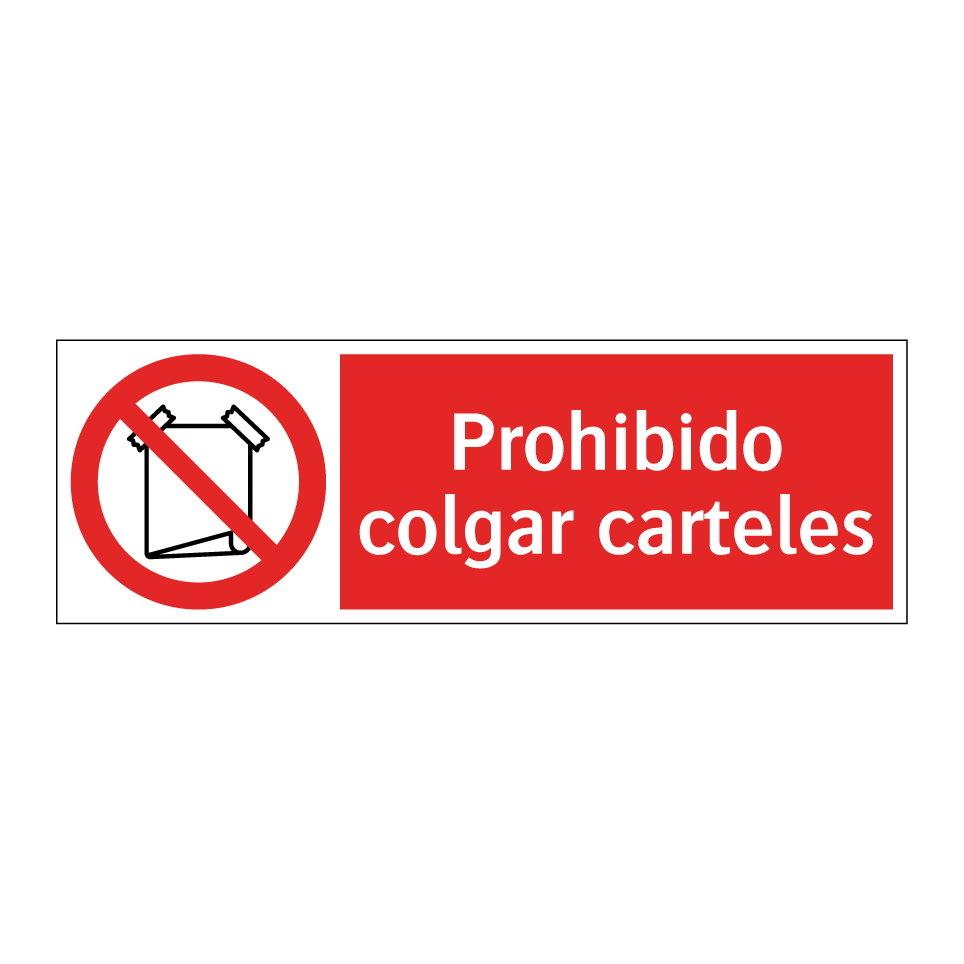 Prohibido colgar carteles