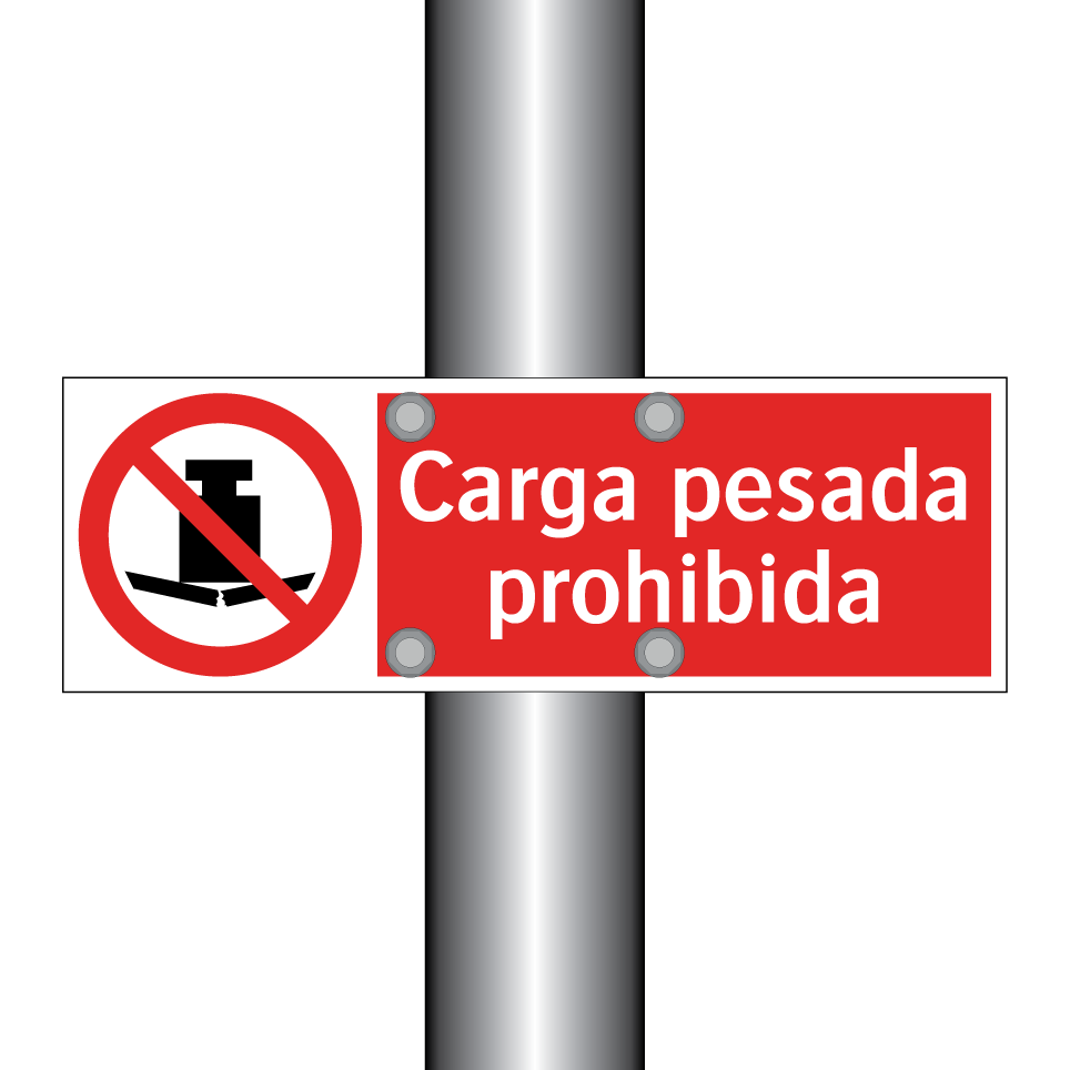 Carga pesada prohibida