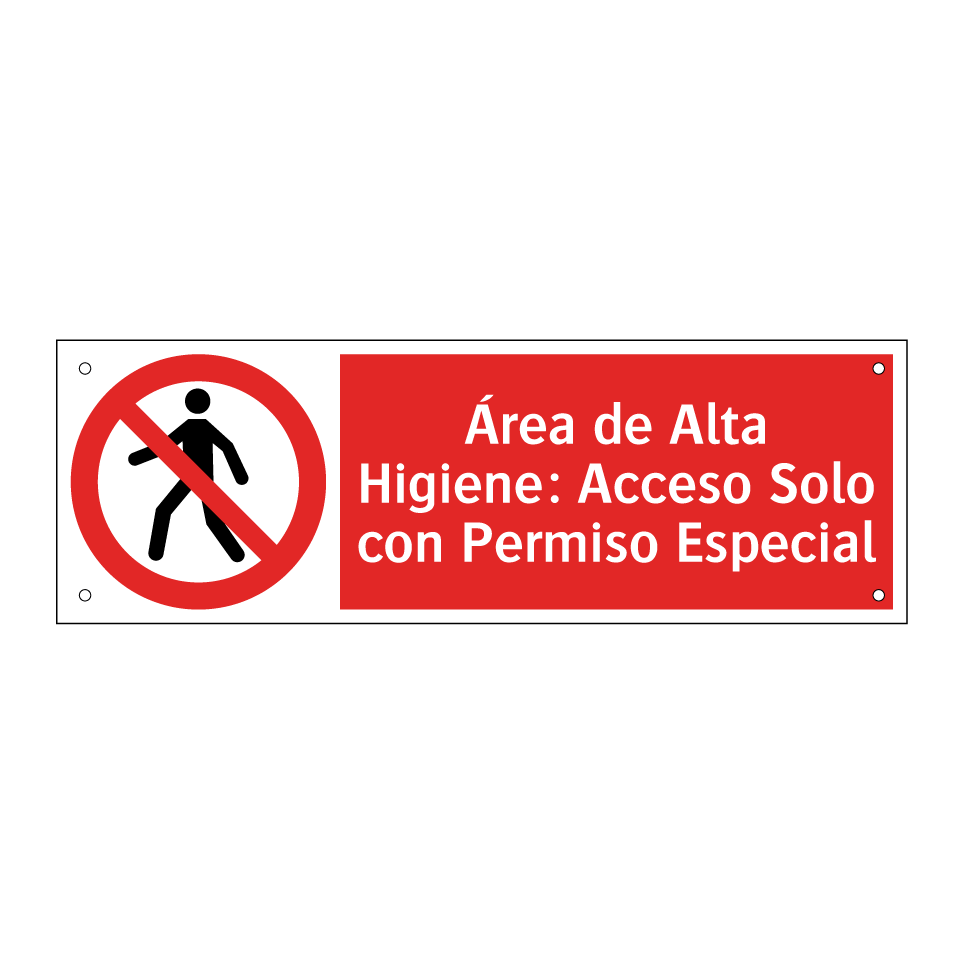 Área de Alta Higiene: Acceso Solo con Permiso Especial