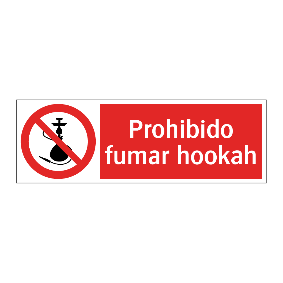 Prohibido fumar hookah