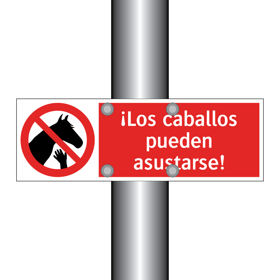 ¡Los caballos pueden asustarse!