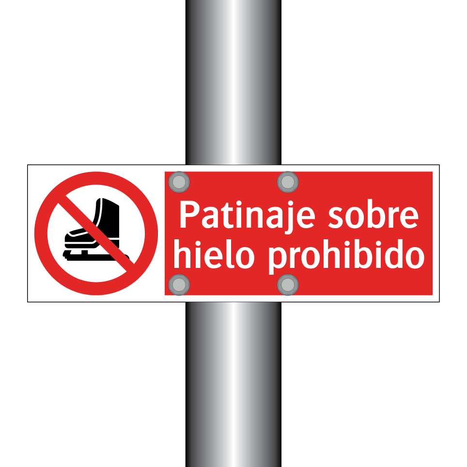 Patinaje sobre hielo prohibido