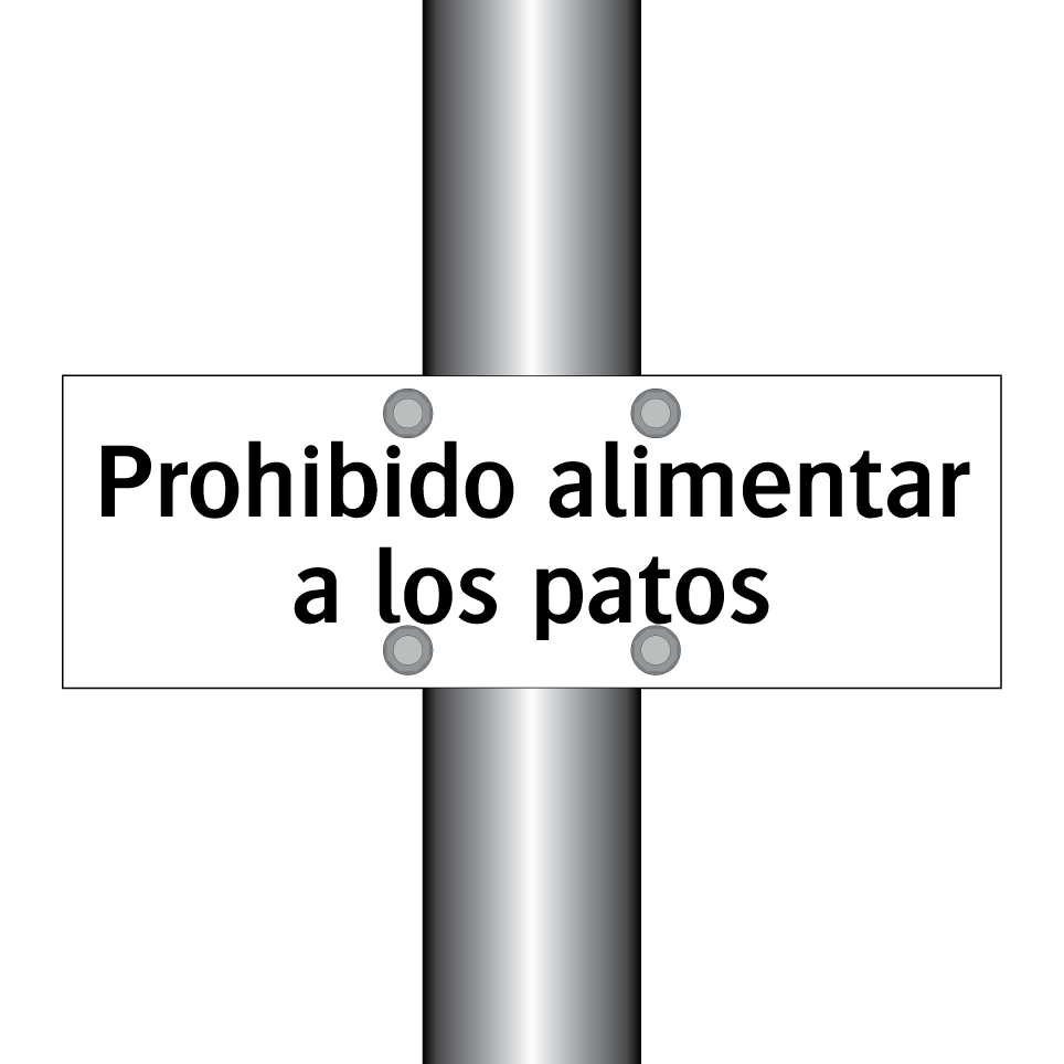 Prohibido alimentar a los patos