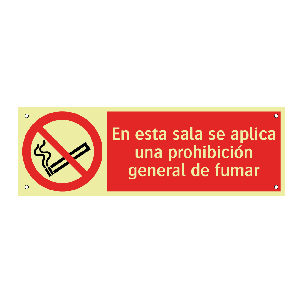 En esta sala se aplica una prohibición general de fumar
