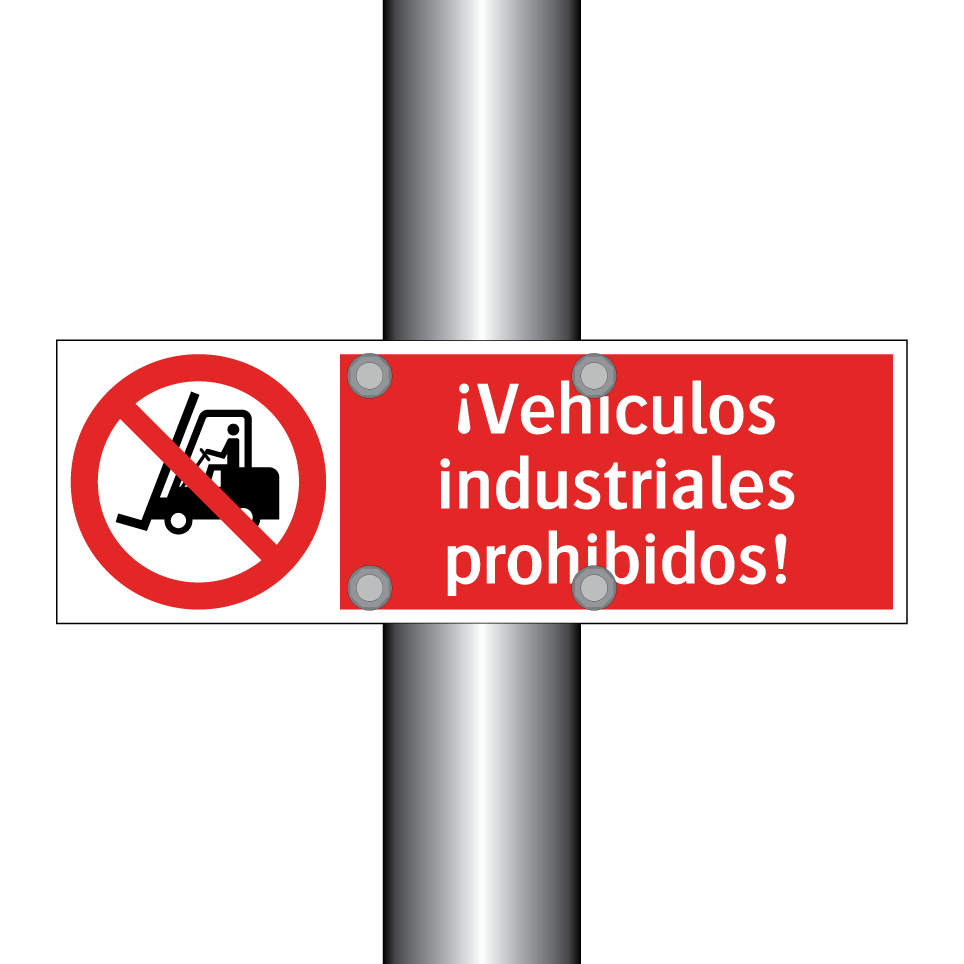 ¡Vehículos industriales prohibidos!