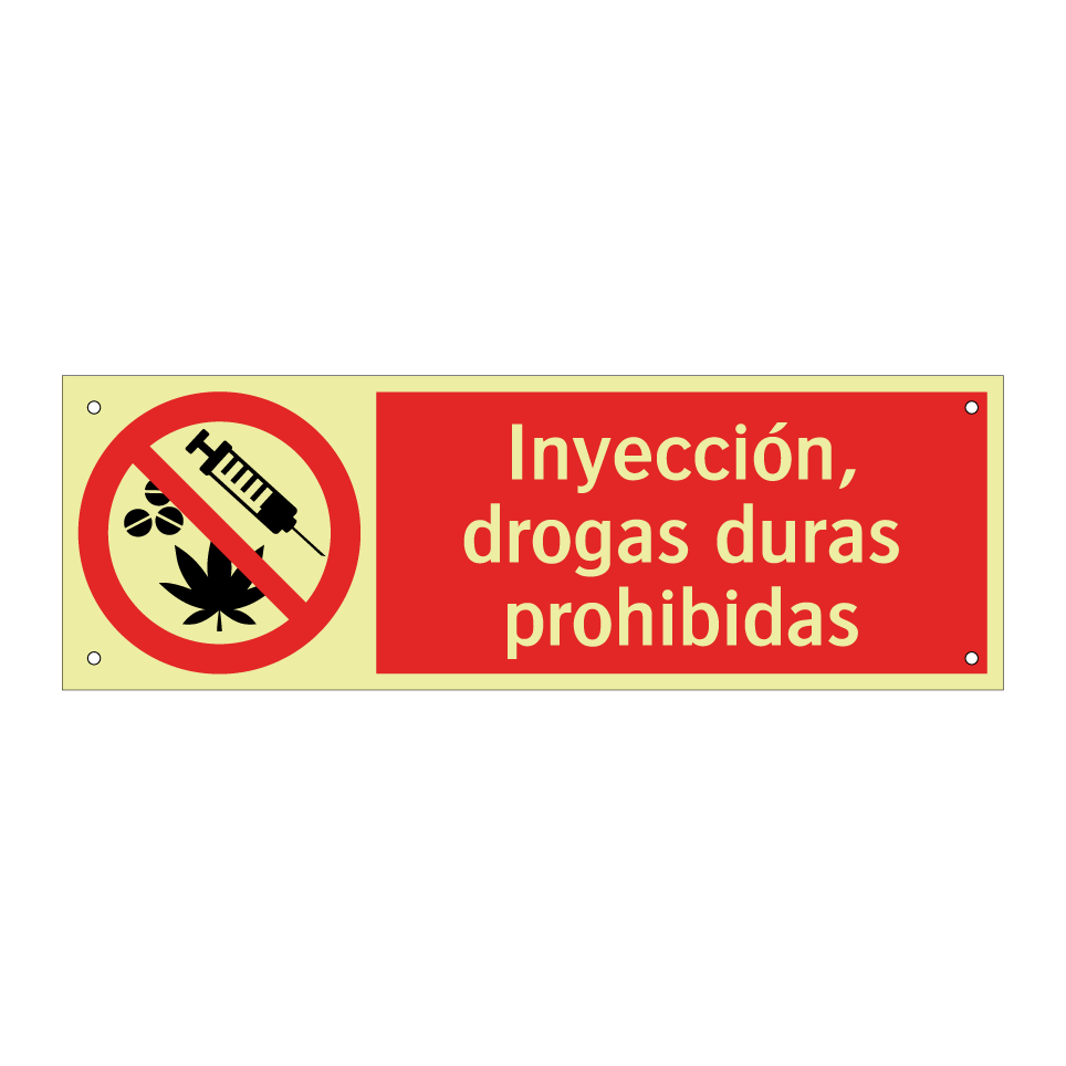 Inyección, drogas duras prohibidas
