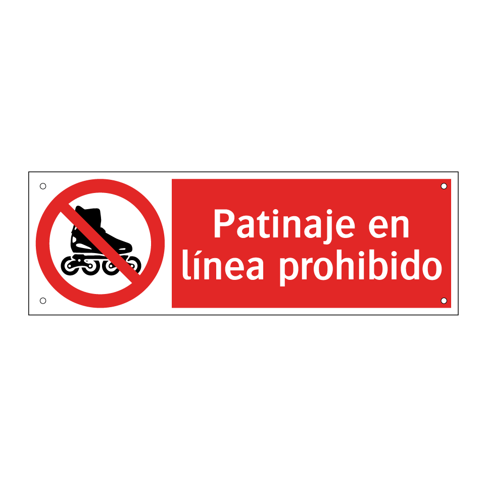 Patinaje en línea prohibido