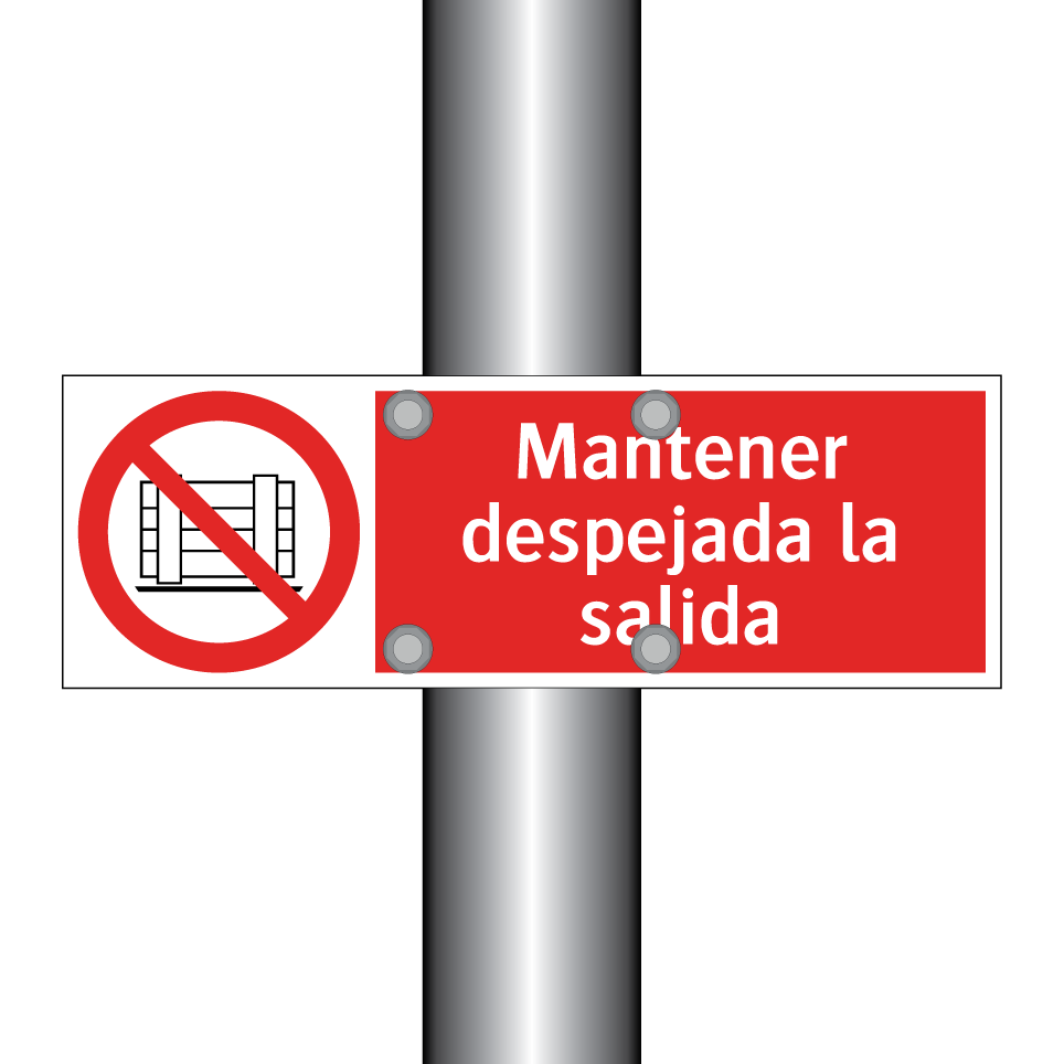 Mantener despejada la salida