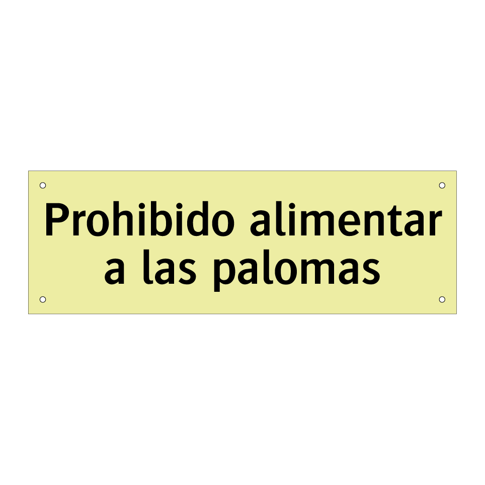 Prohibido alimentar a las palomas