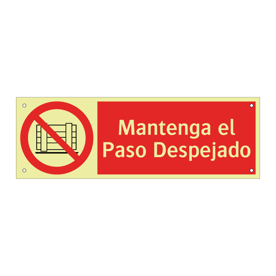 Mantenga el Paso Despejado