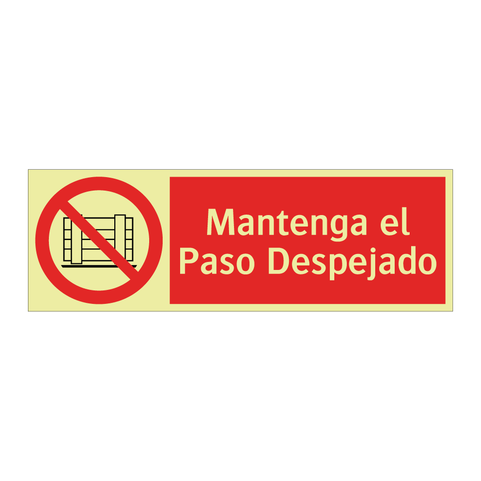 Mantenga el Paso Despejado
