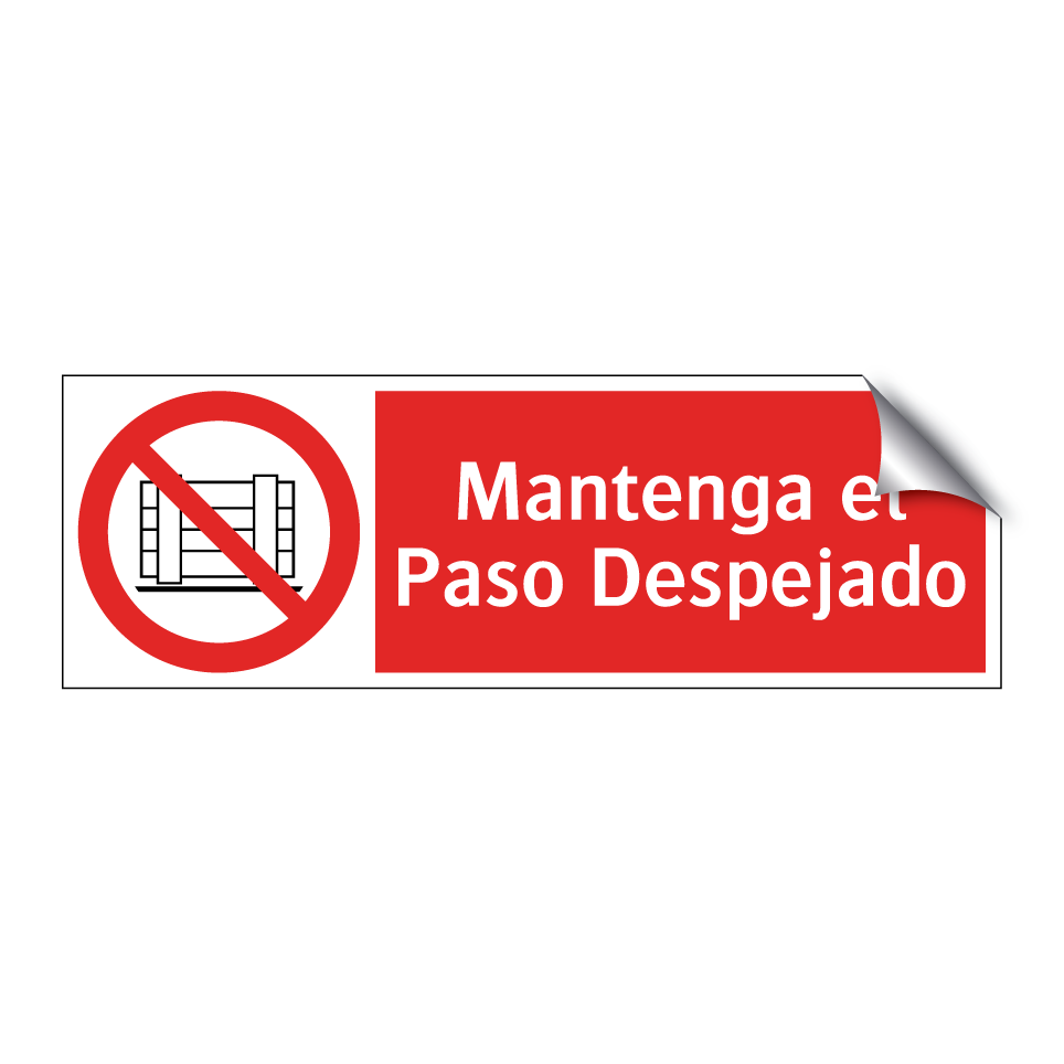 Mantenga el Paso Despejado
