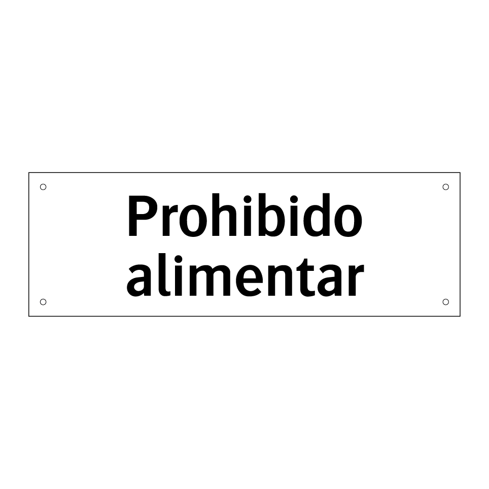 Prohibido alimentar