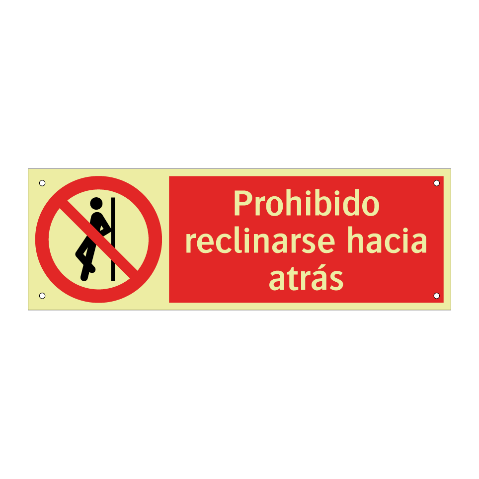Prohibido reclinarse hacia atrás