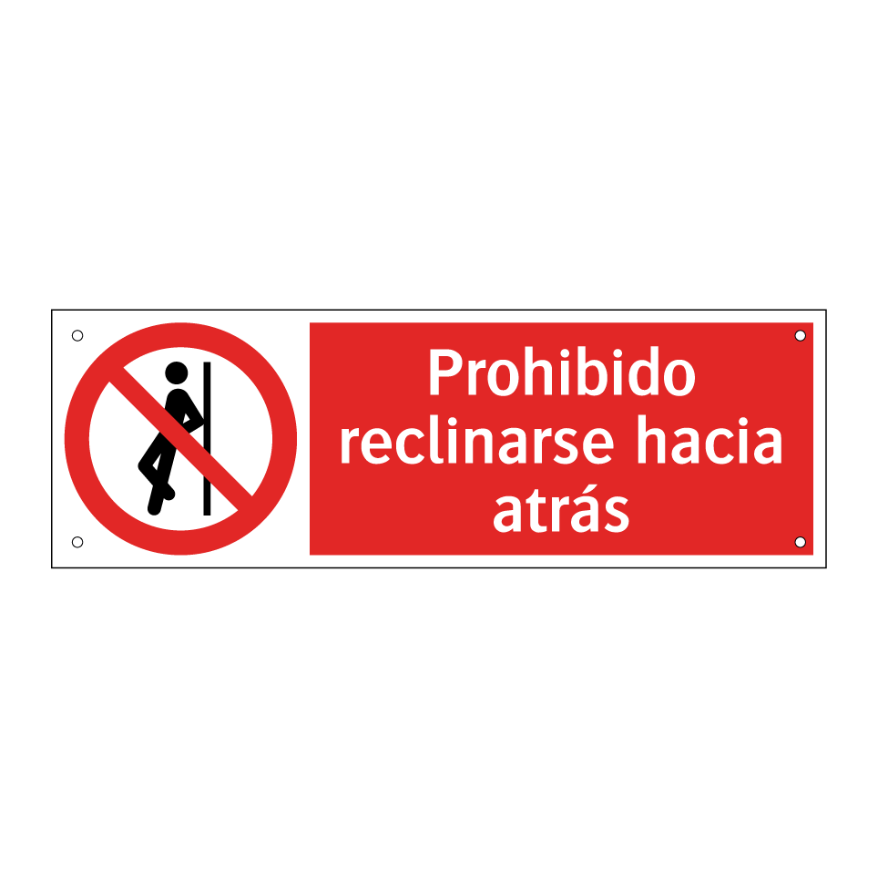 Prohibido reclinarse hacia atrás