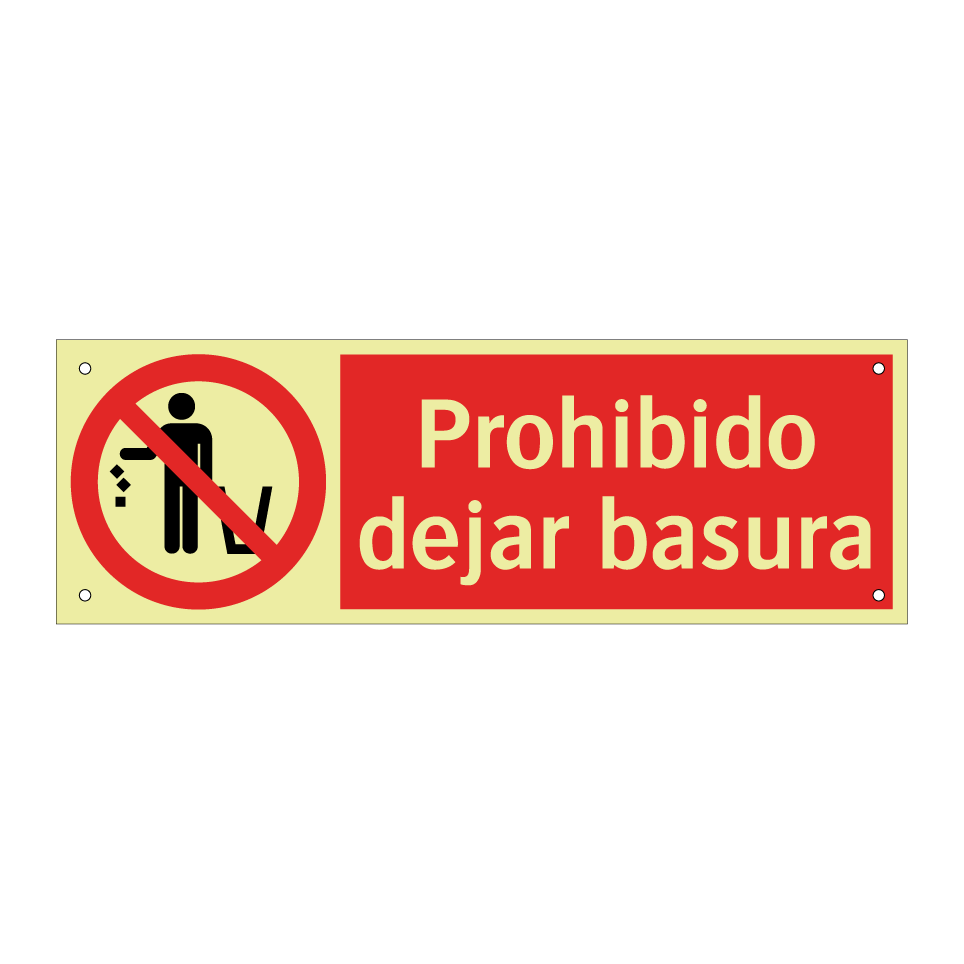 Prohibido dejar basura