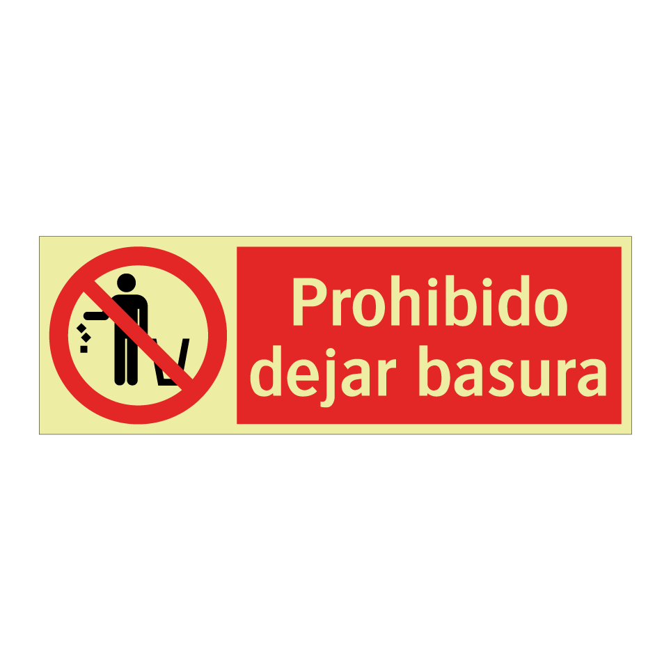 Prohibido dejar basura